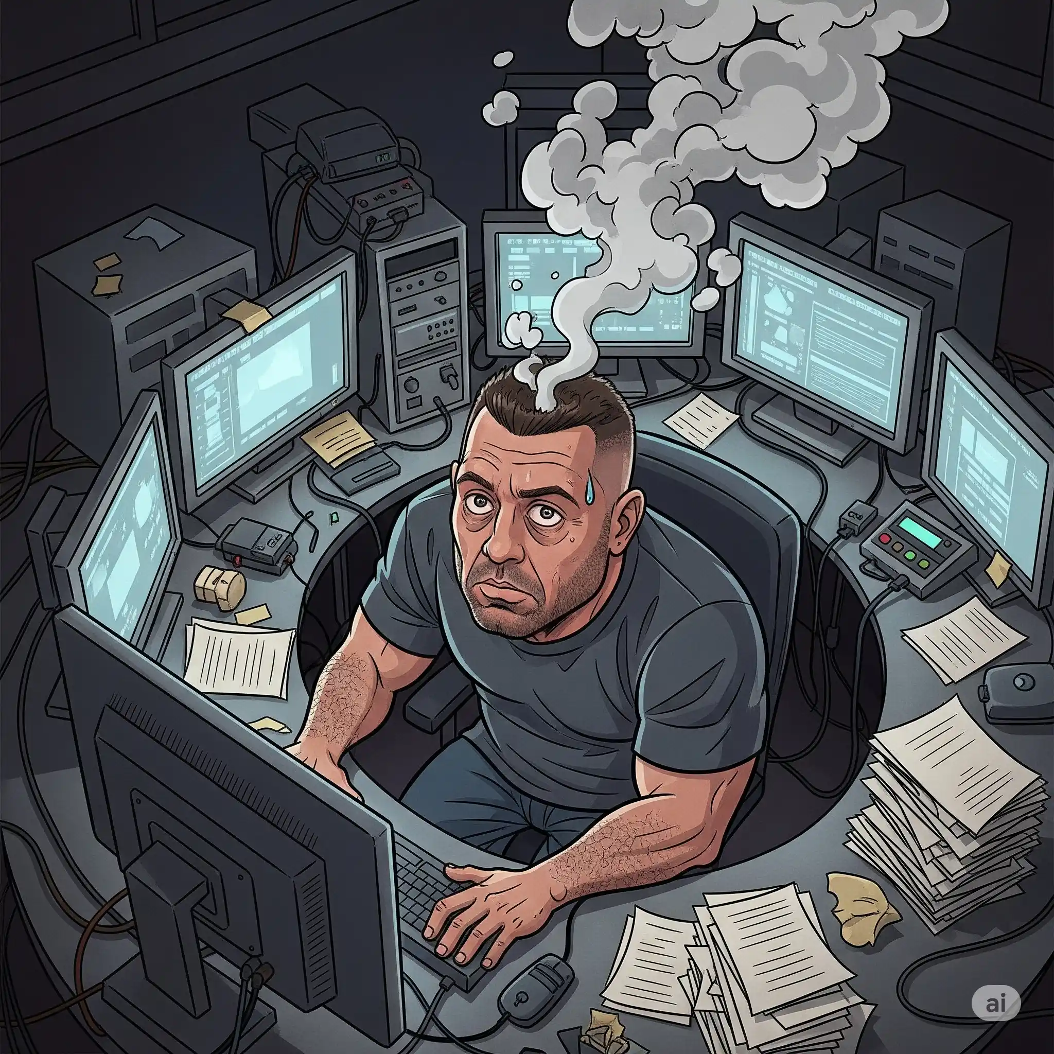 Burnout Illustration